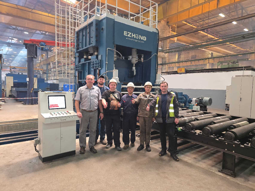 Final Acceptance of Plate Leveler Exported to Europe Successfully Completed