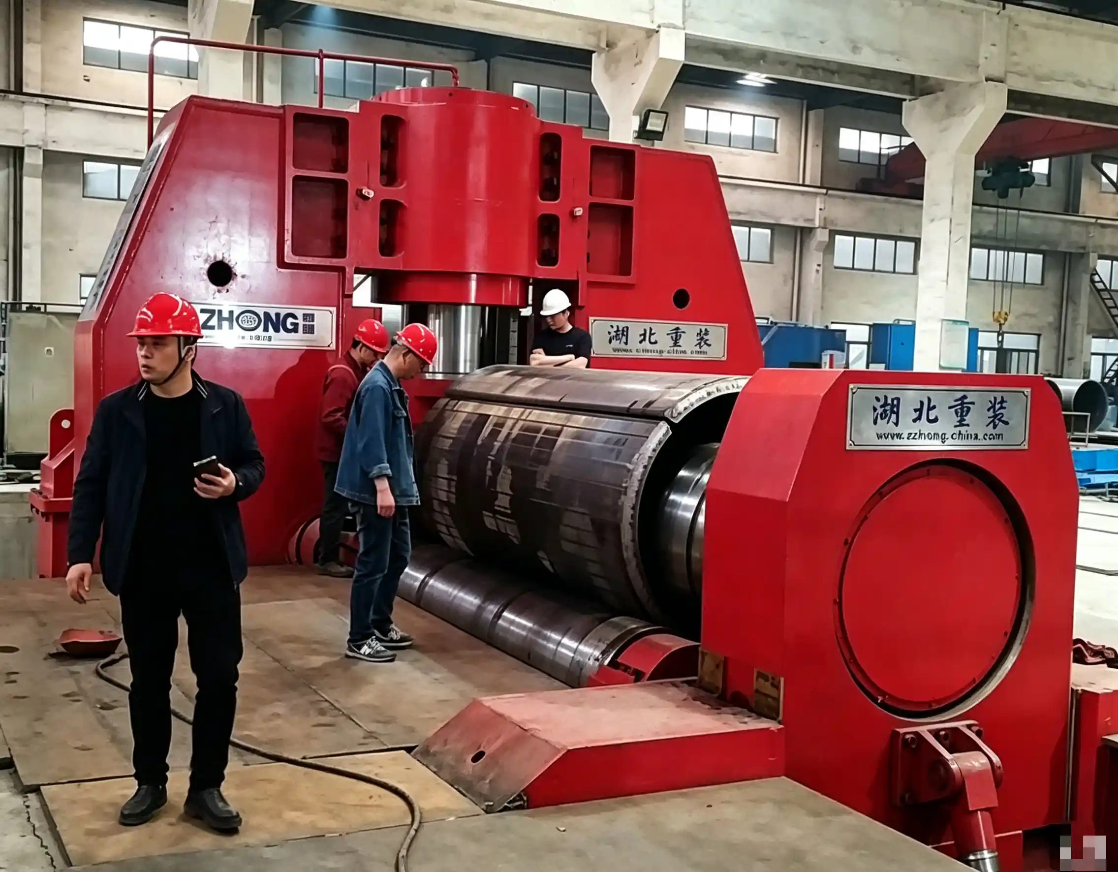 1-asymmetrical-3-roll-plate-bending-machine-workshop