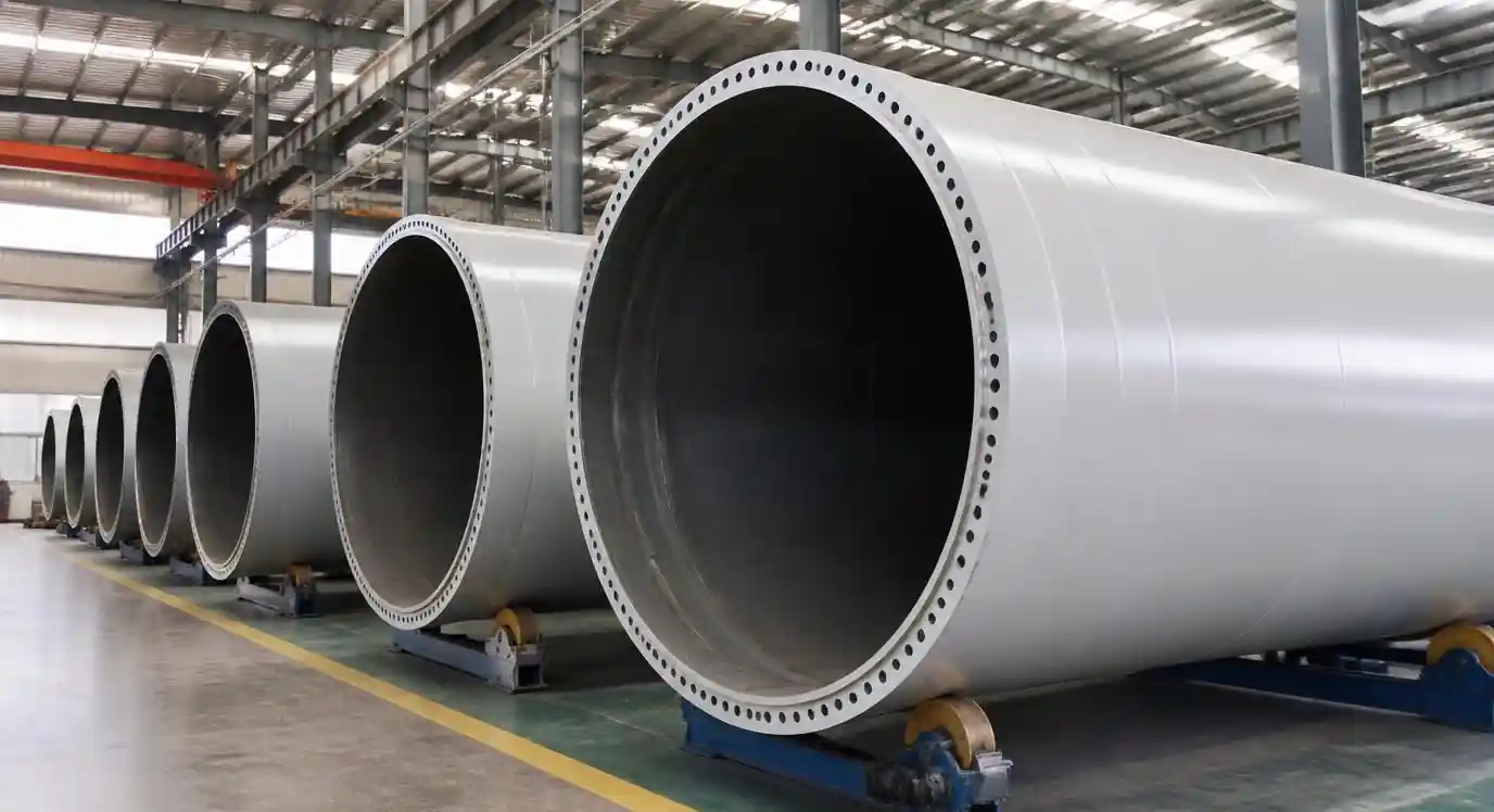 1-wind-tower-sections-production-floor