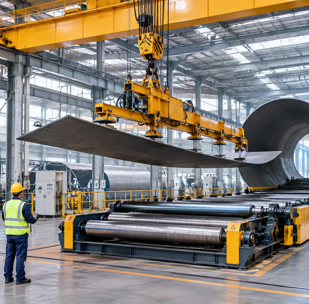 Wind Tower Manufacturing: How CNC Plate Rolling Machines Improve Production Efficiency