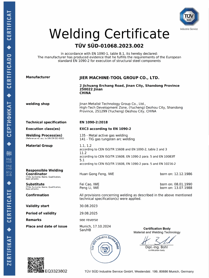 Certification