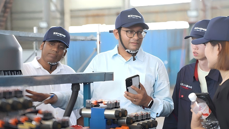 Factory Testing & Acceptance - JSL 13-Roll CNC Hot Plate Leveller Test