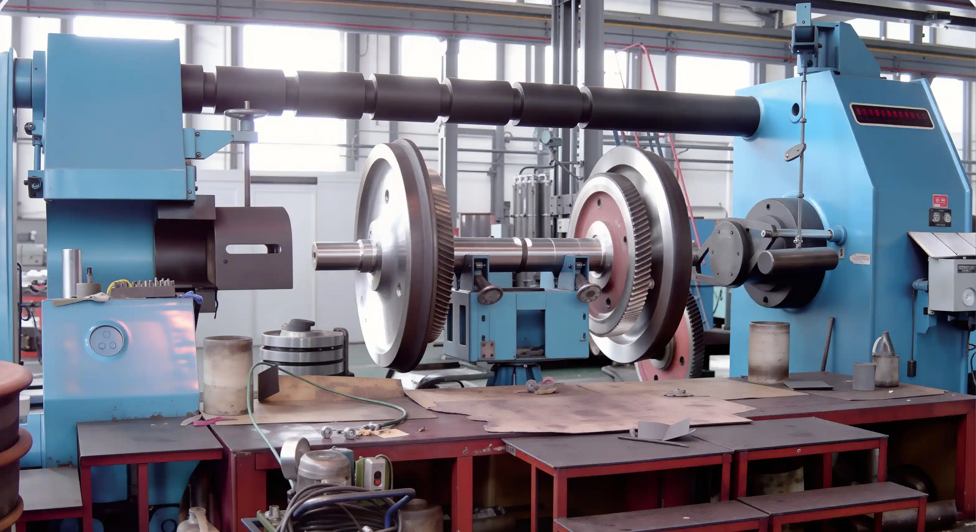 Horizontal axle press