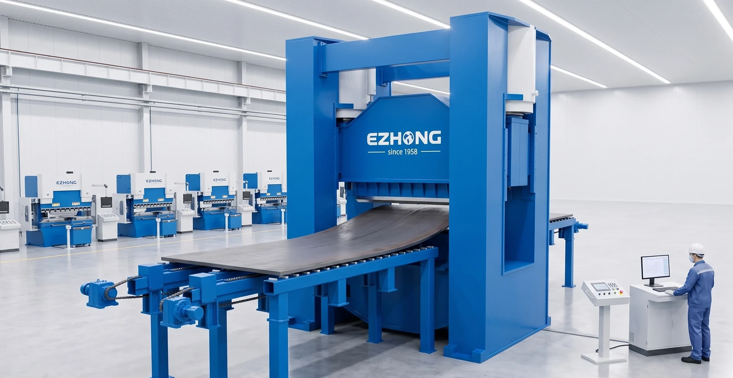 EZHONG hydraulic press ? horizontal axle press and C-frame precision pressing equipment working