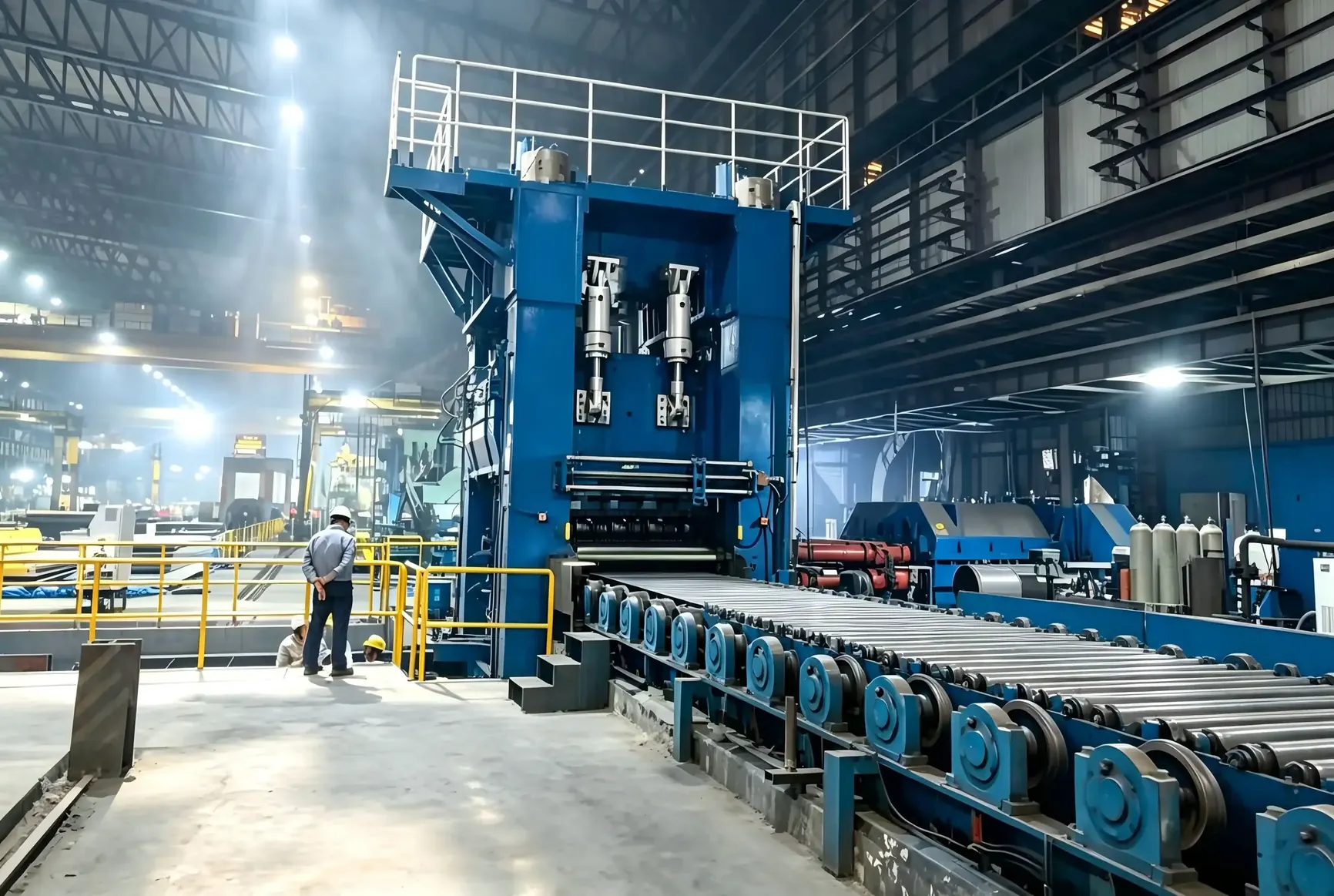 Hot plate leveling machine detail 2
