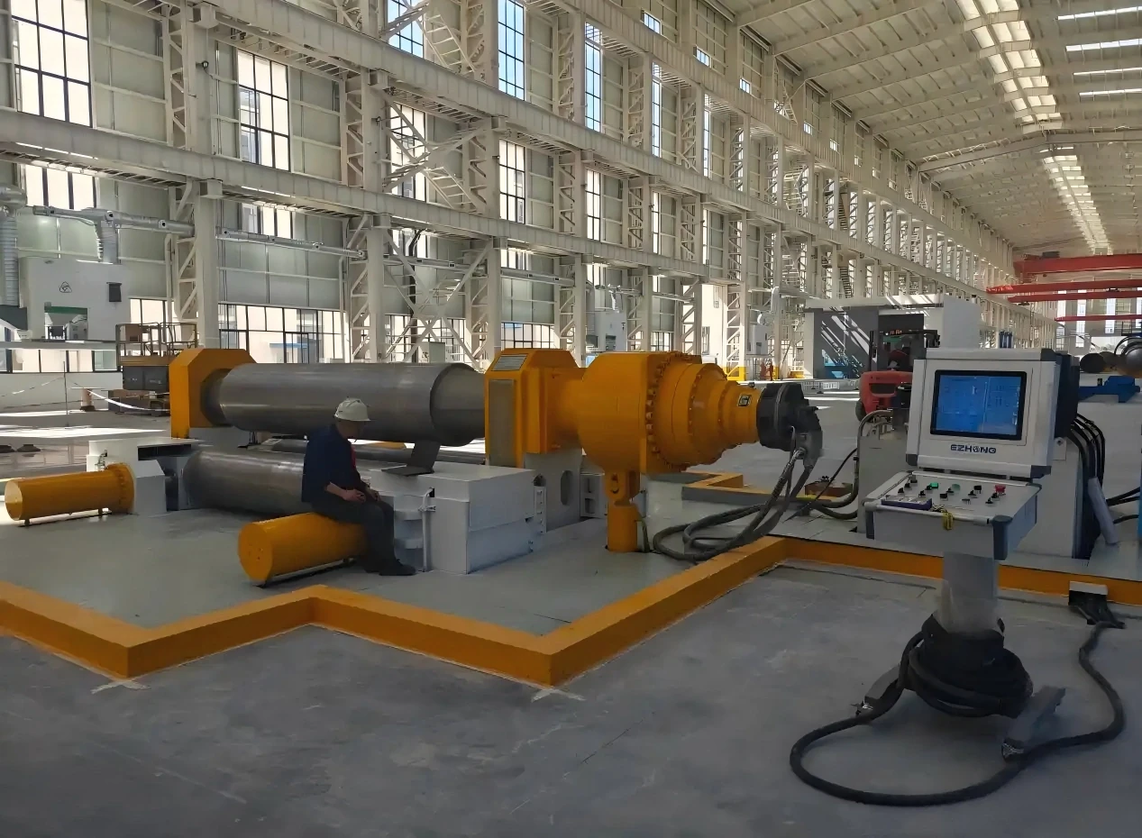 Heavy-Duty 3-Roll Plate Rolling Machine