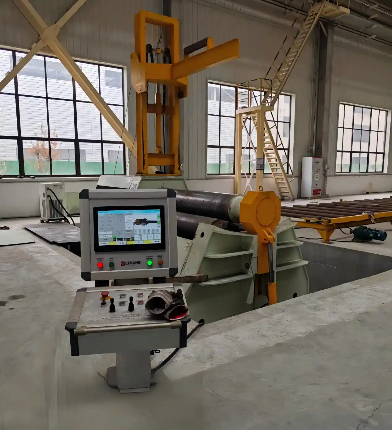 CNC 4-Roll Plate Rolling Machine